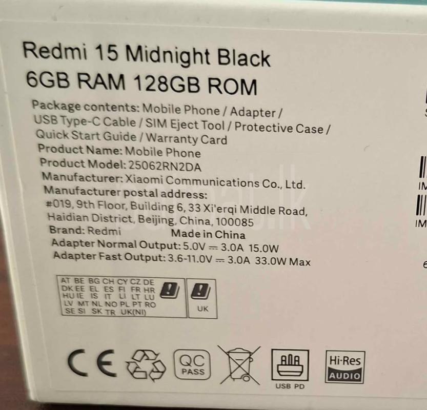 Redmi 15 4G Xiaomi