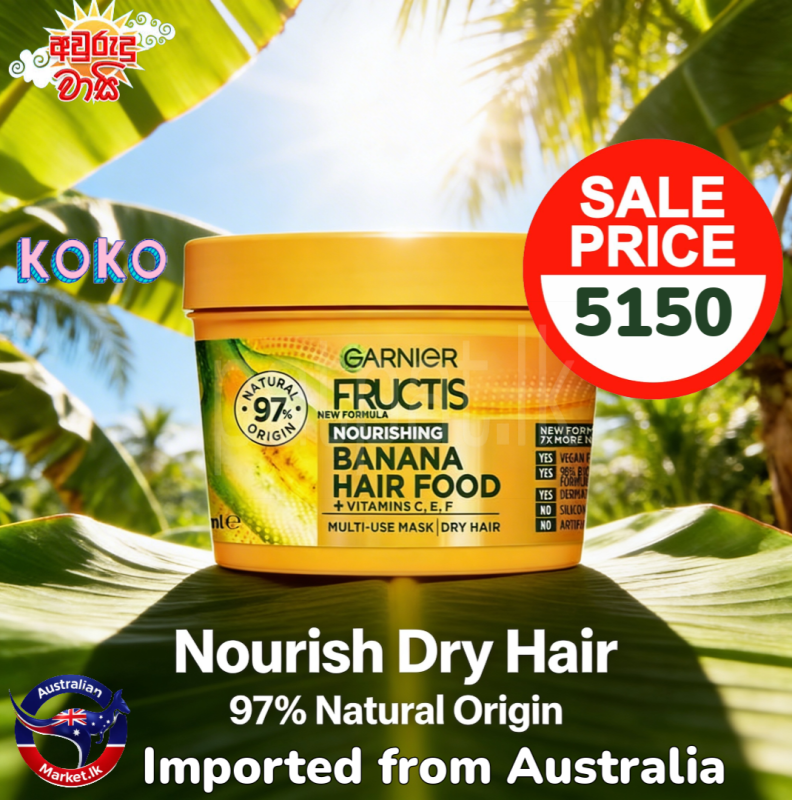 Garnier Fructis Banana Hair Food Nourishing Mask 390ml ads-image-1
