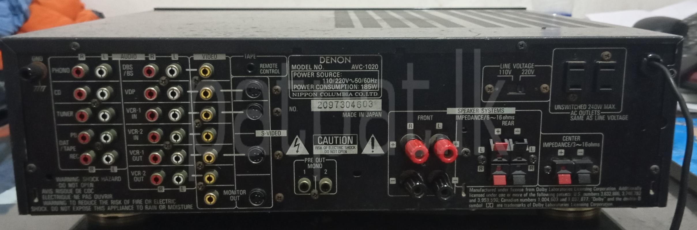 Denon avr amplifier 360w