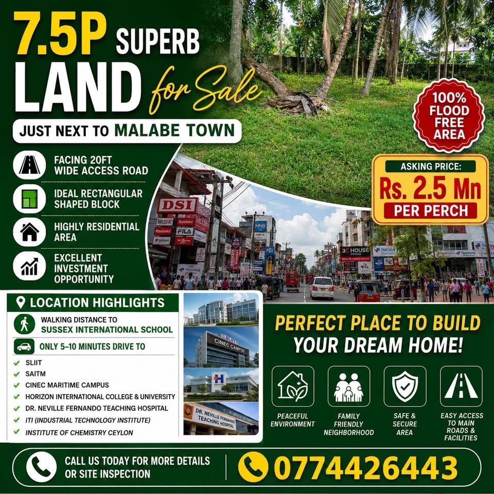 Residential Land for Sale in Malabe