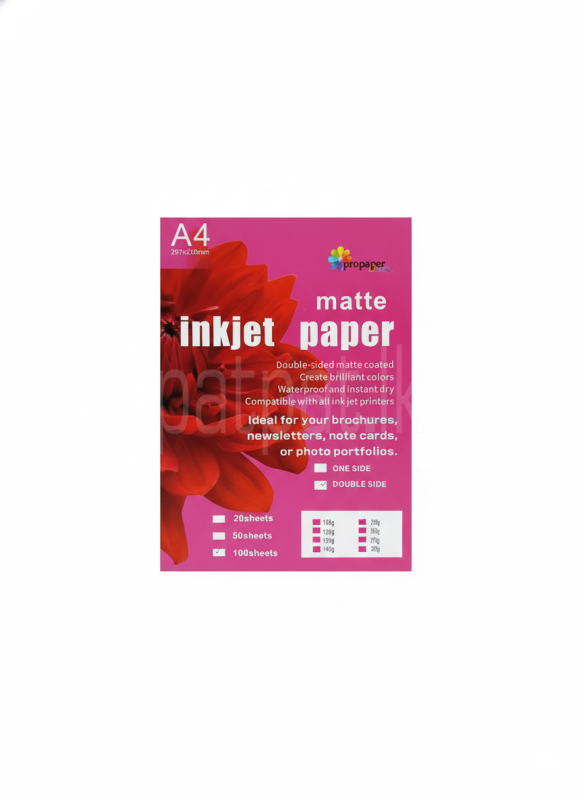 A4 230gsm Double side matte 100 Sheets