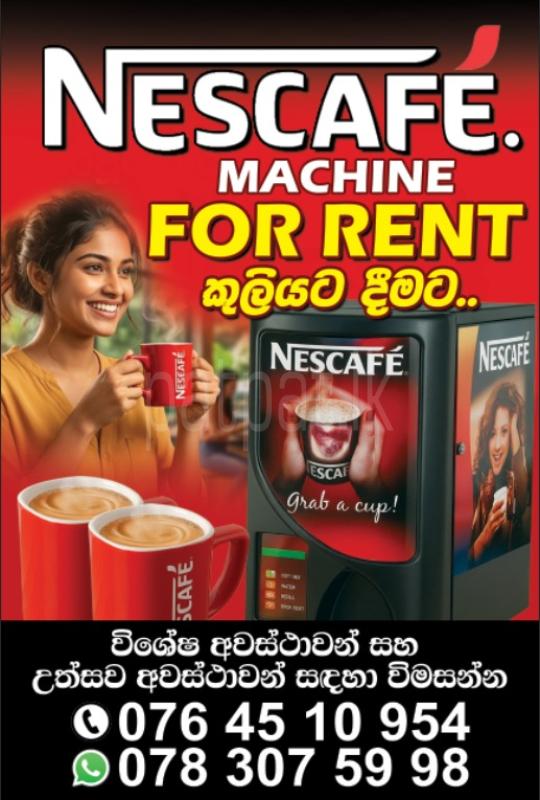 Nescafe coffee machine for rent