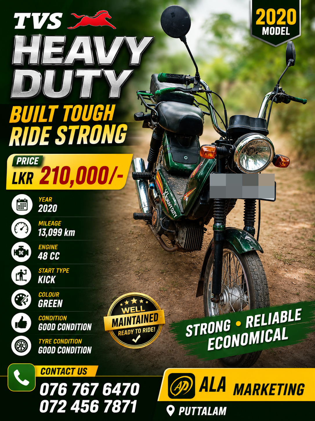 TVS XL Super 2020 - பயன்படுத்தப்பட்டது பைக் sale in Sri Lanka - patpat.lk