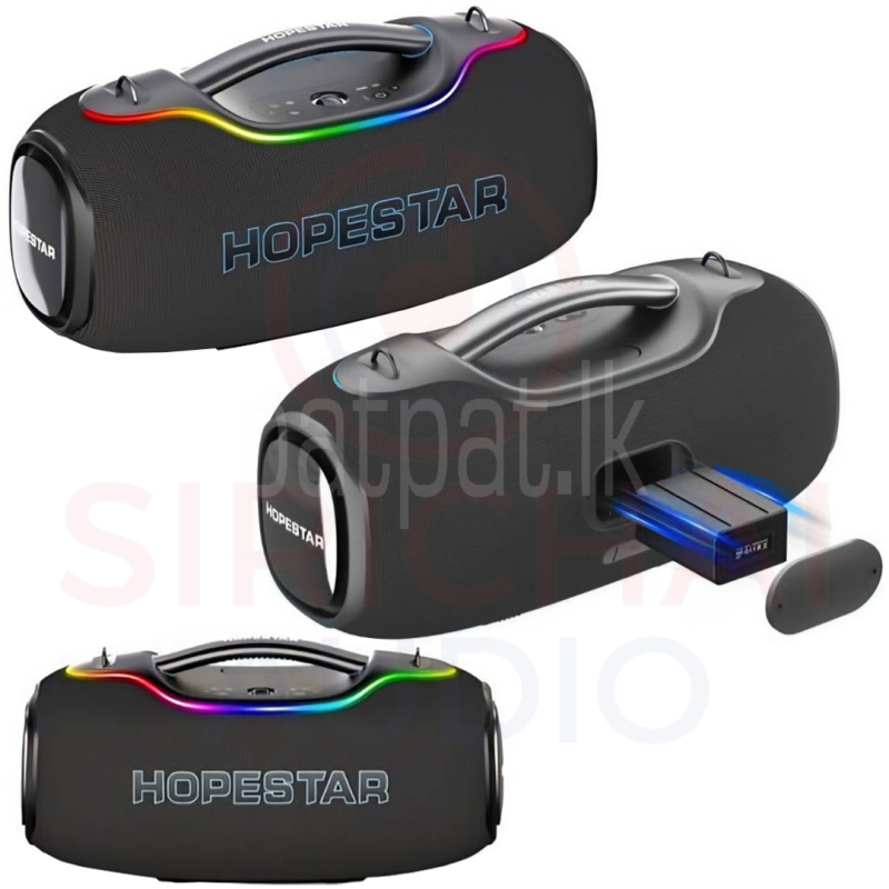 Hopestar A80 Ultra High Power Outdoor Boombox Speakers with AC/DC Support (650W)