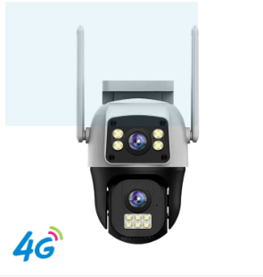 High-Resolution 4G PTZ Outdoor Security 2Mp Camera with Dual Night Vision Lens, Pan/Tilt, and Two-Way Audio (code:1026b)