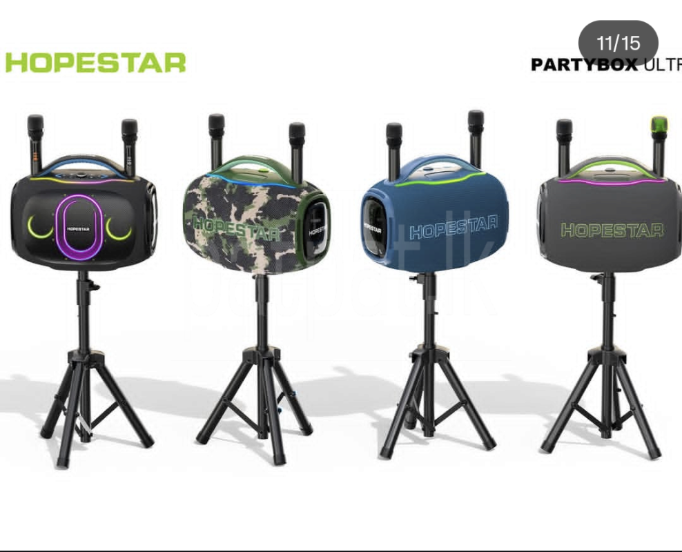 Hopestar Partybox Ultra 2026 New AC/DC Support Outdoor Party Speakers with Dual Mic (550W)