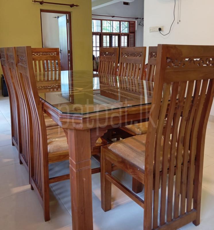 Dining Table with 8 Chairs - Used (Good Condition)