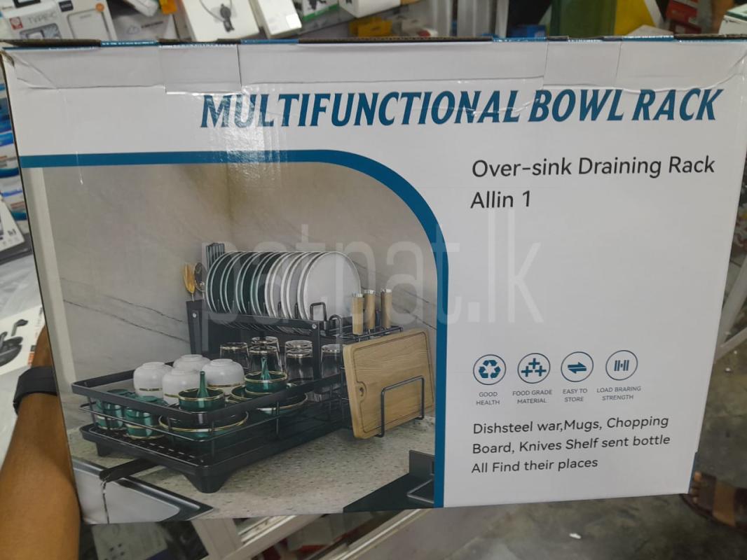 2 Layer Adjustable Bowl And Dish Drying Rac