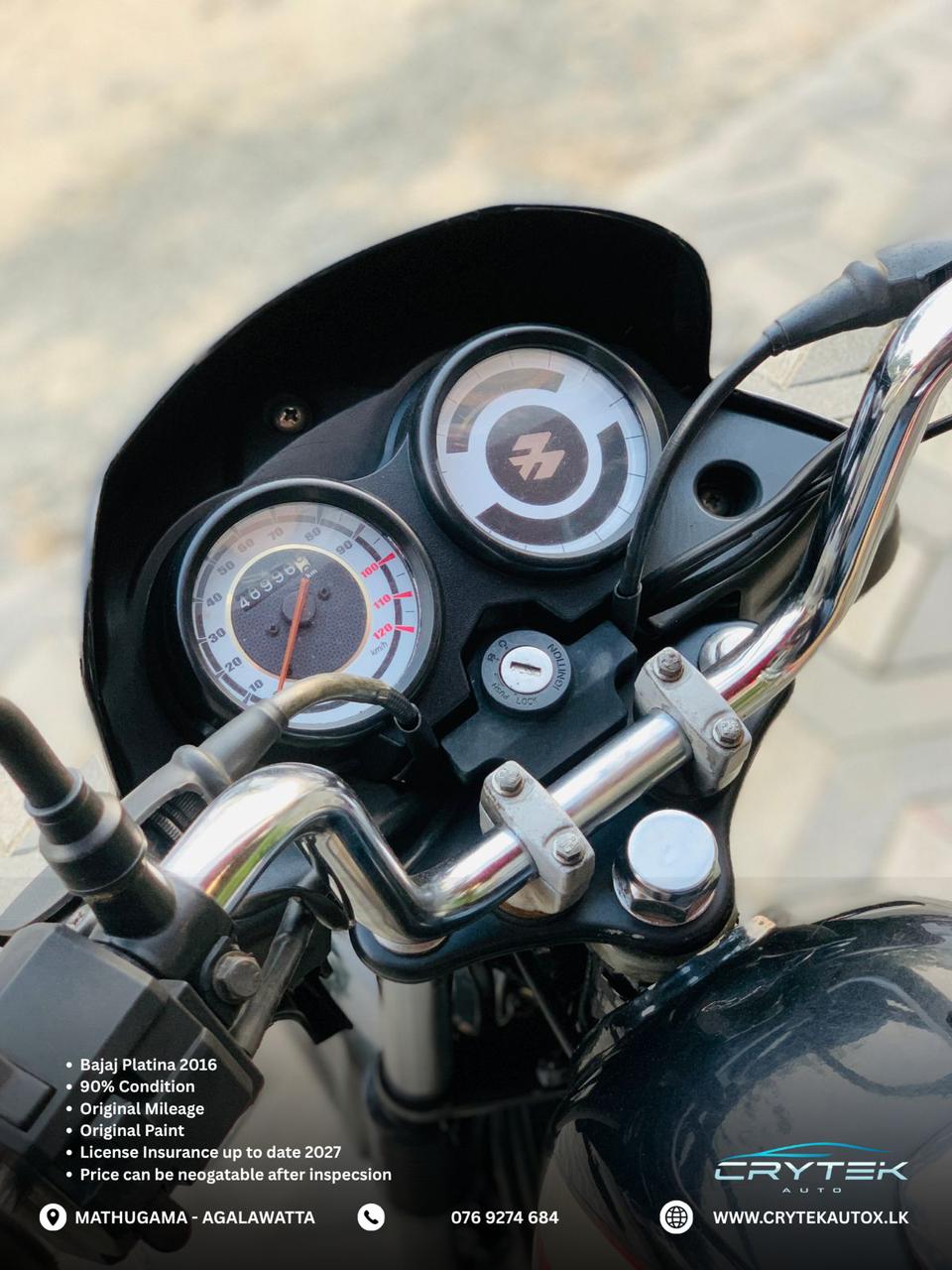 Bajaj Platina 2016 - பயன்படுத்தப்பட்டது பைக் sale in Sri Lanka - patpat.lk