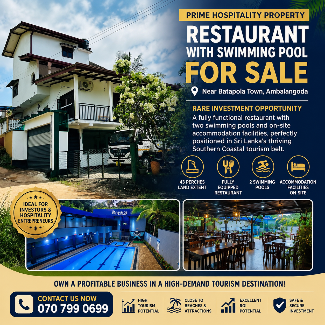 Restaurant for Sale in Ambalangoda