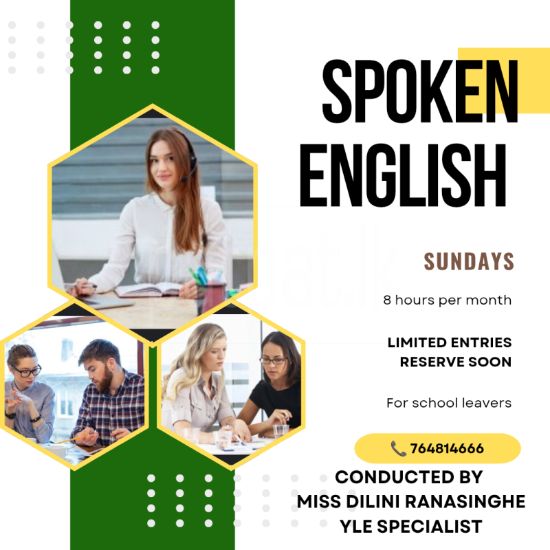 Spoken English for school leavers below 23