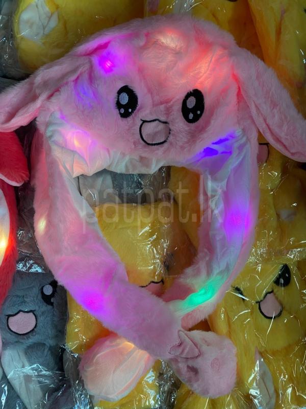 Japanese Anime Ear Popping Bunny Hat with LED Lights ads-image-1