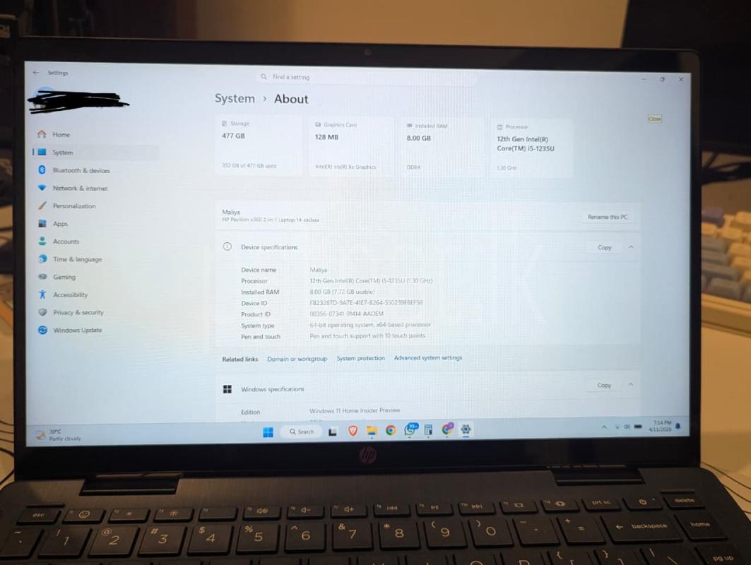 Hp pavilion x360 Laptop