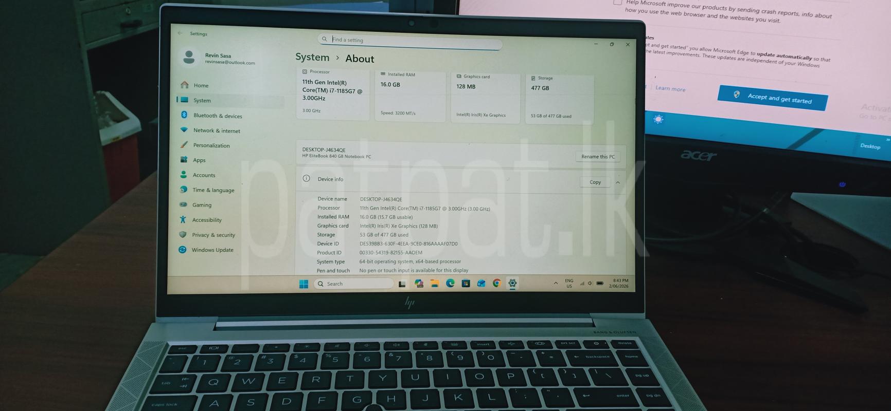 HP Elite Book 840Gb