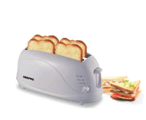 GEEPAS GBT9895 4-SLICE BREAD TOASTER