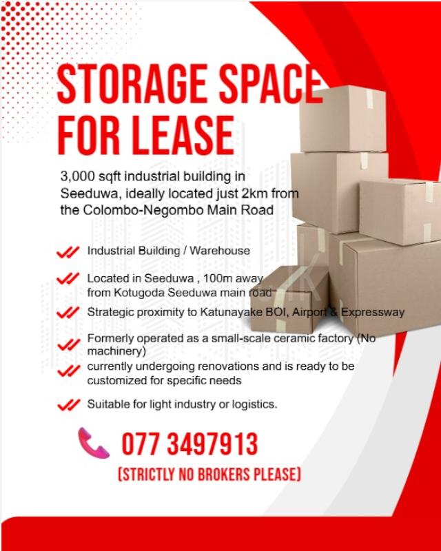 Warehouse / Storage for Rent in Seeduwa