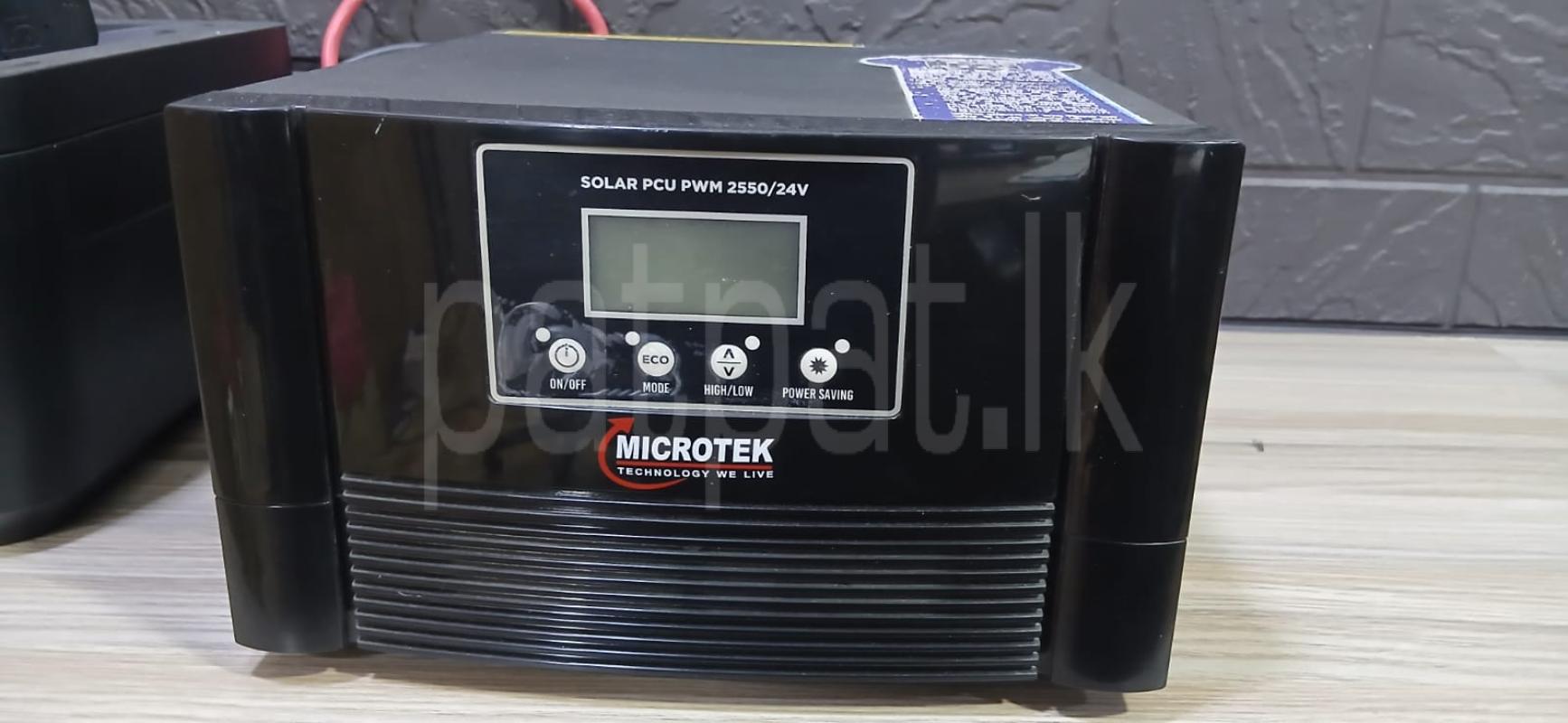 MICROTEK  SOLAR  PCU WITH  BATTERY