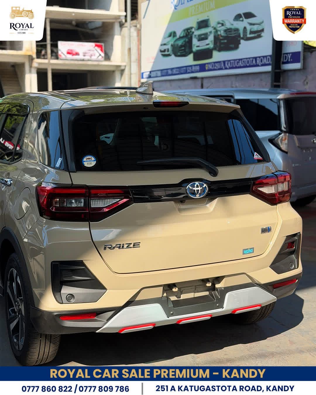 Toyota Raize 2023 - சான்றளிக்கப்பட்டது SUV sale in Sri Lanka - patpat.lk