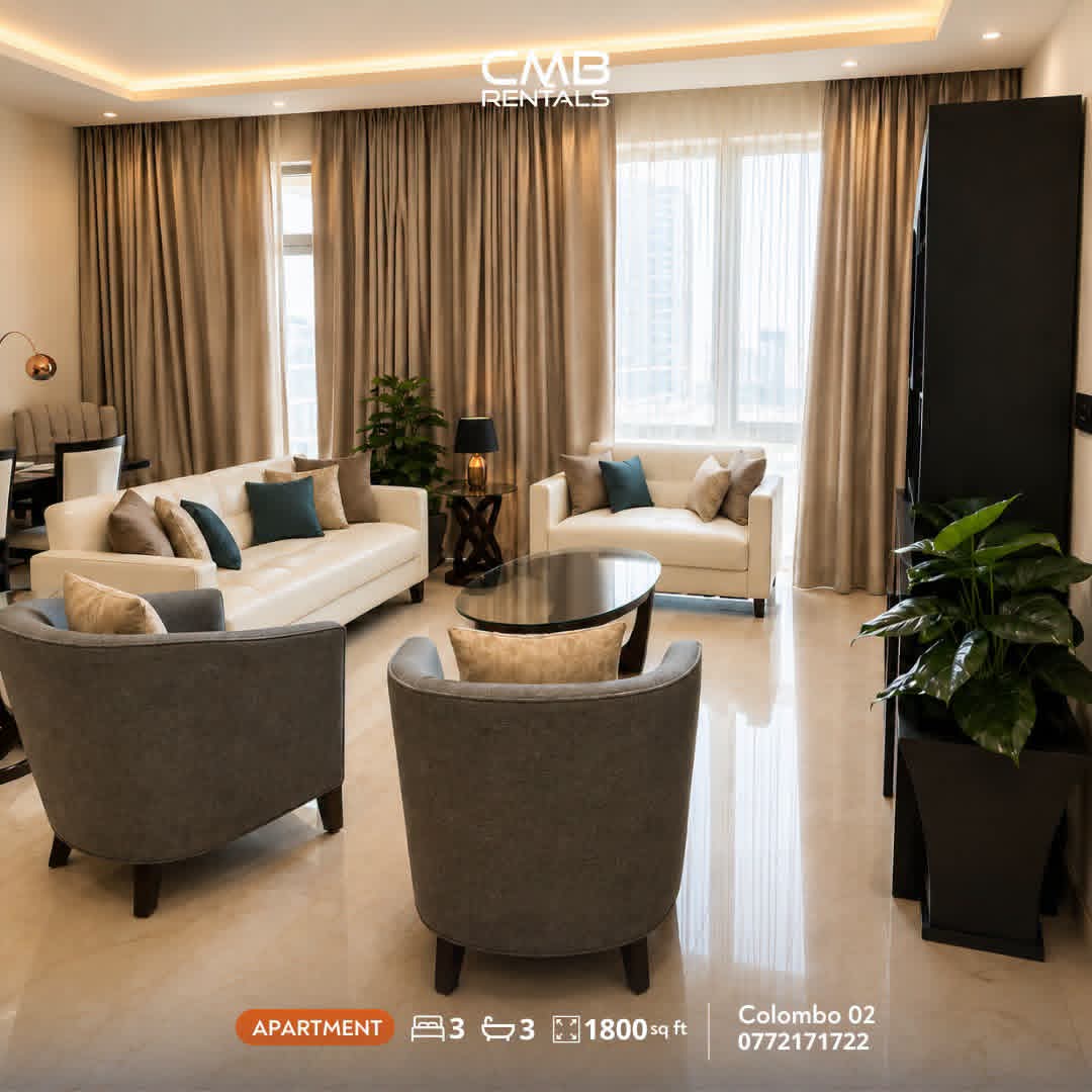 Luxury Apartment for Rent in Slave Island (Colombo 02)