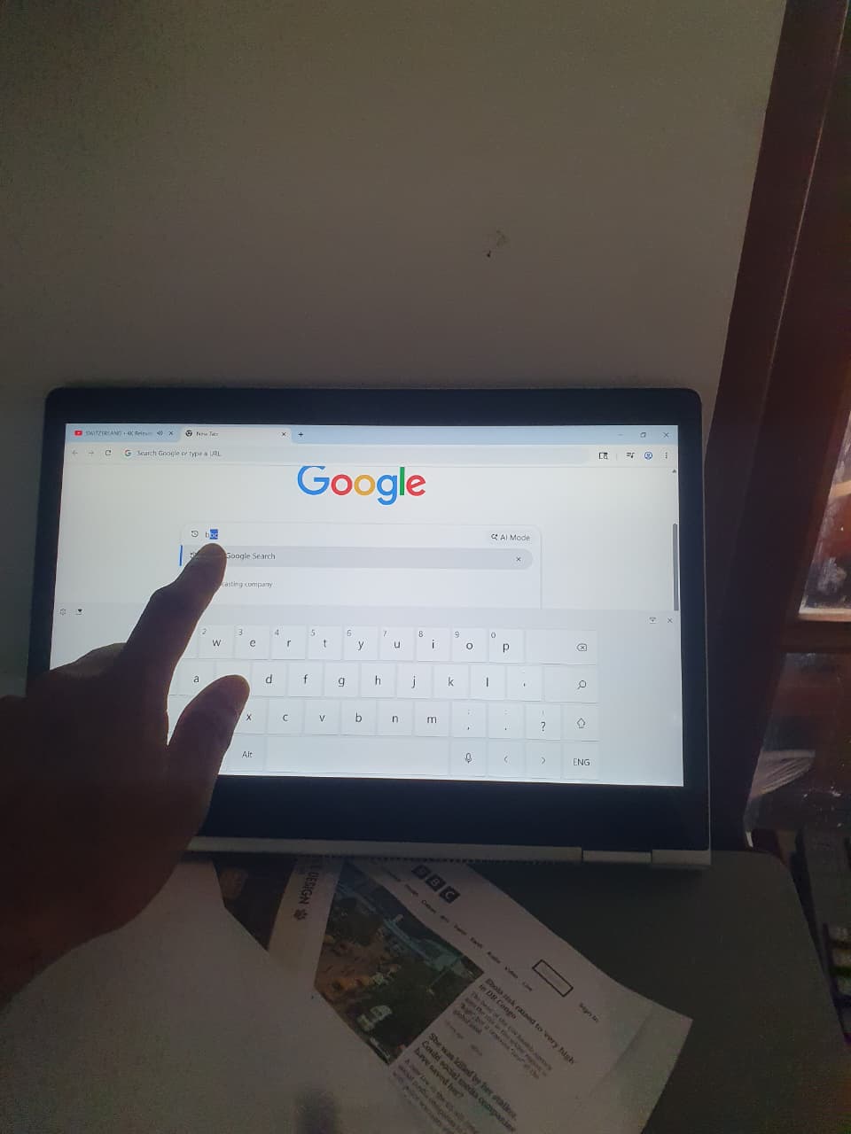 HP Touchscreen laptop