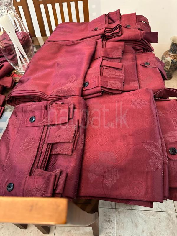 Maroon Color Curtains 18 pieces ads-image-1