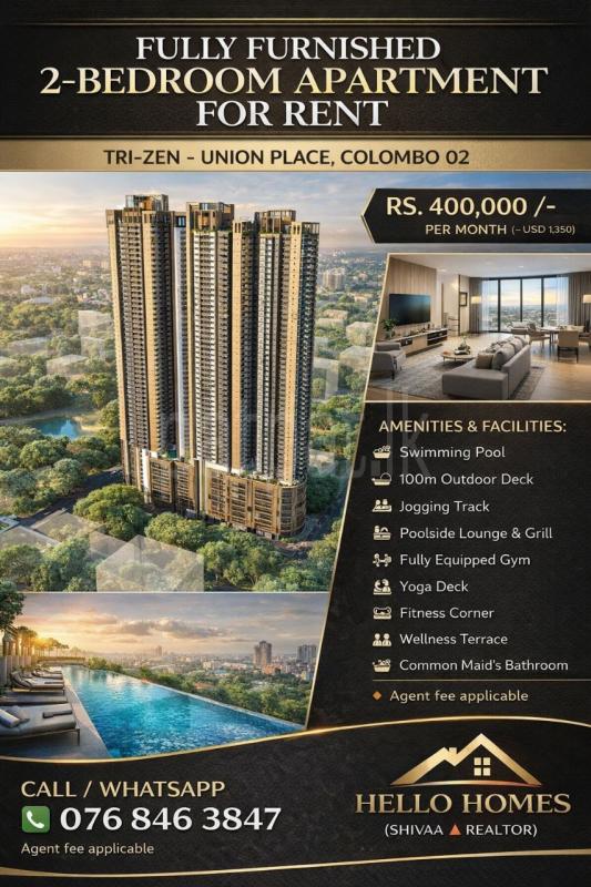 Luxury Apartment for Rent in Slave Island (Colombo 02)