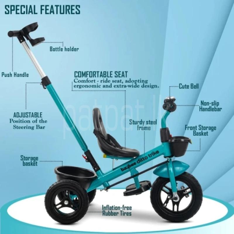 2in1 Push stroller bike Rubber wheels and trike mode for baby kids