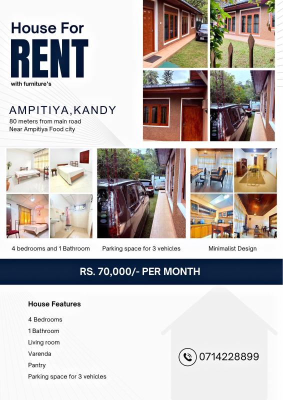 House for Rent in Ampitiya ads-image-1