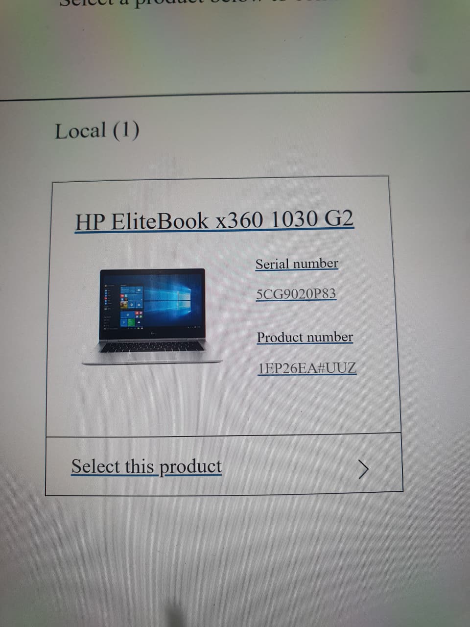 HP Touchscreen laptop