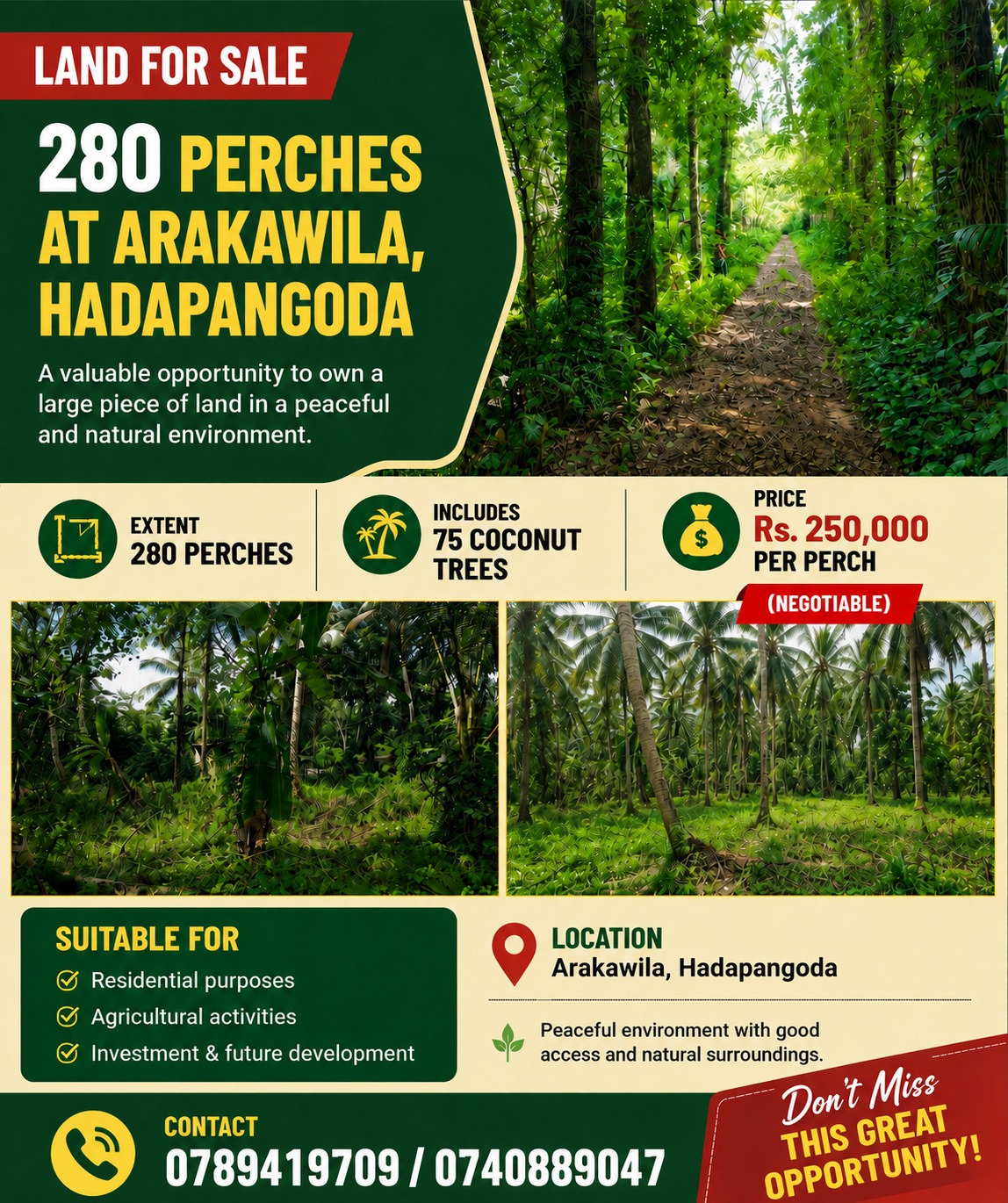Commercial Land for Sale in Angoda