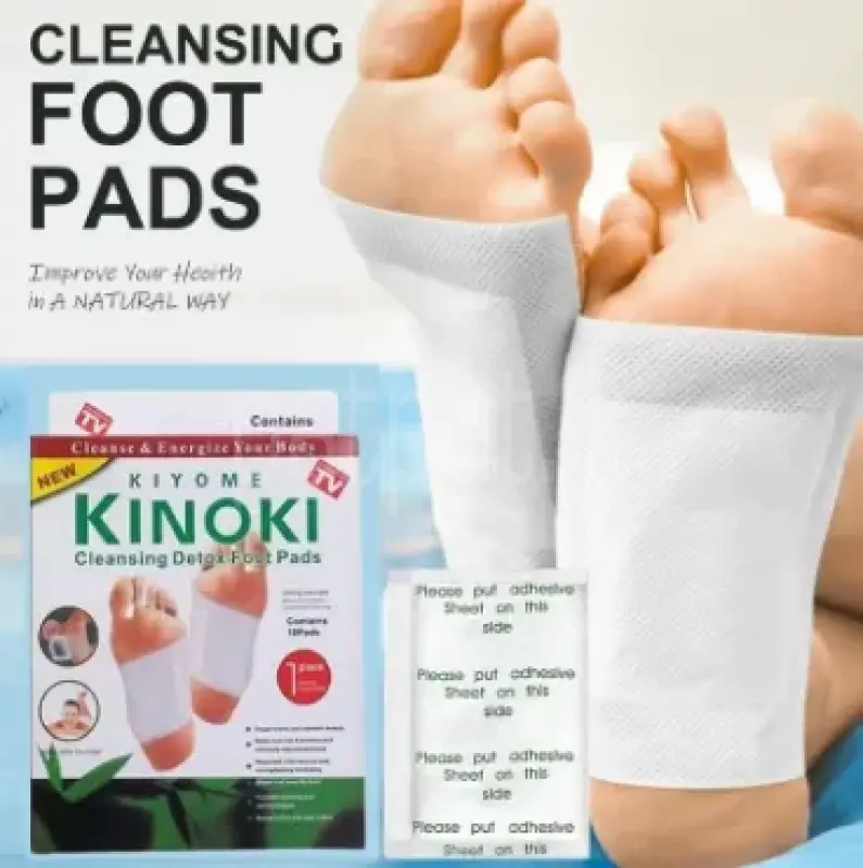 Foot Detox Cleaning Patches Kinoki Foot Purification Pads -10 Pads, Foot Detox Pads Relieve Pain and Improve Sleep, Promote Blood Circulation with 100% Natural Ingredients. ads-image-1