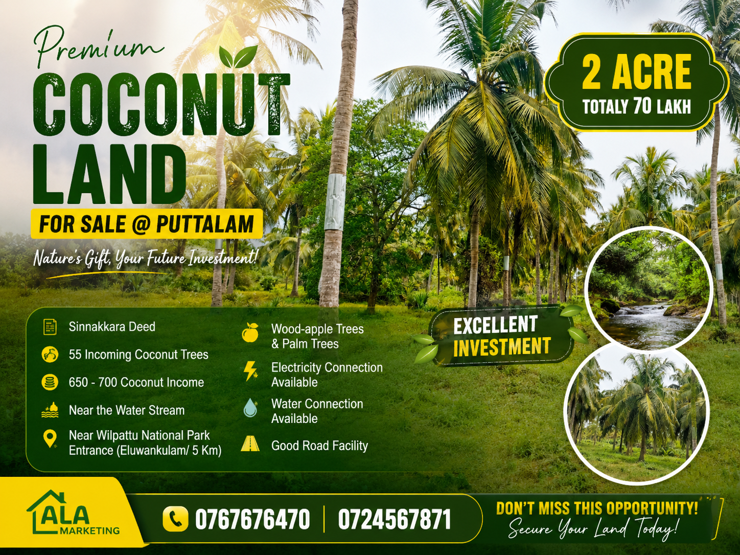Agricultural Land for Sale in Puttalam ads-image-1