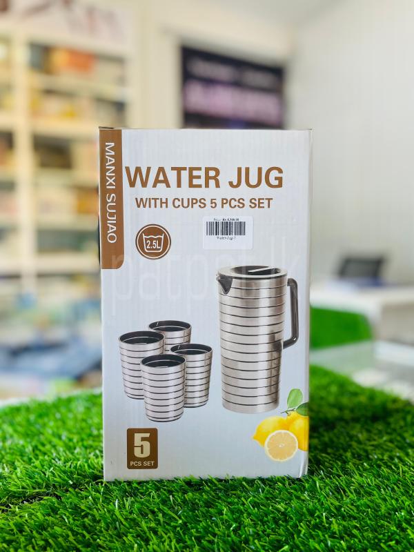 Water Jug With Cups 5 Pcs Set