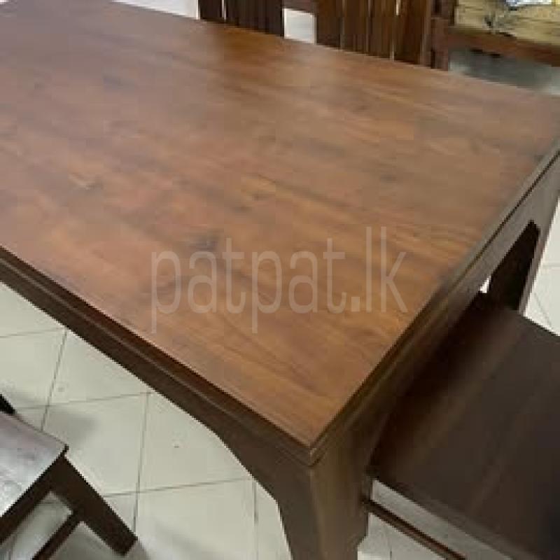 Teak Dining Table + 6 Chairs (6 x 3 Table size) ads-image-1