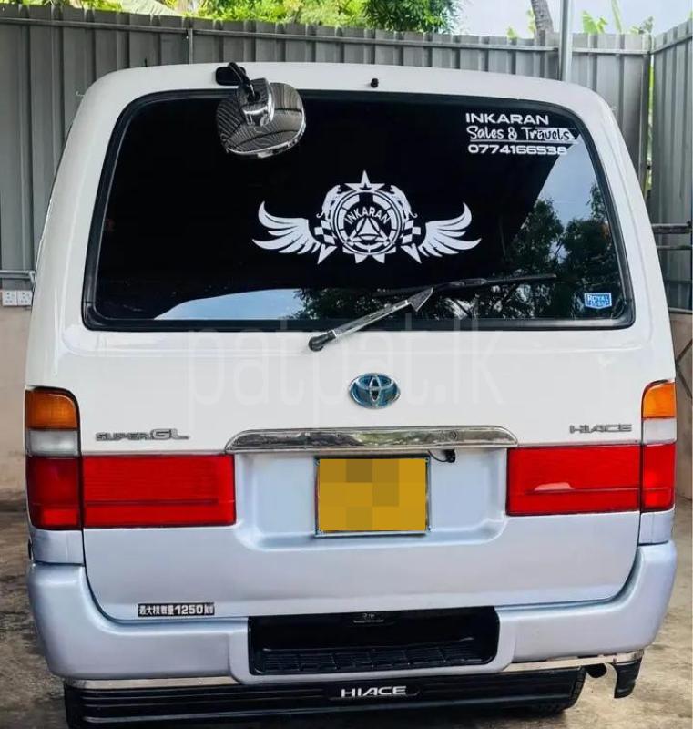Toyota Hiace 2002 - பயன்படுத்தப்பட்டது வேன் sale in Sri Lanka - patpat.lk