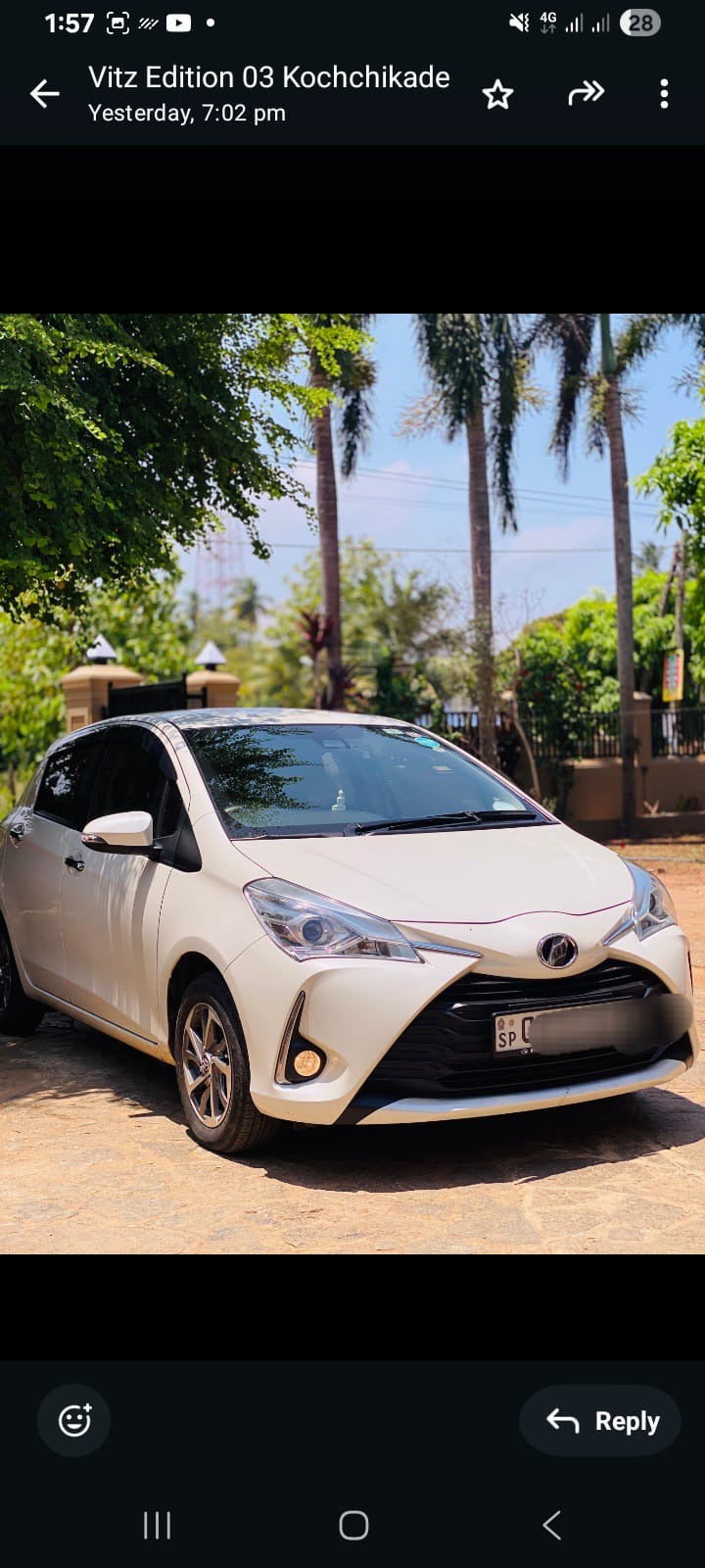 Toyota Vitz 2019 - Used Car sale in Sri Lanka - patpat.lk