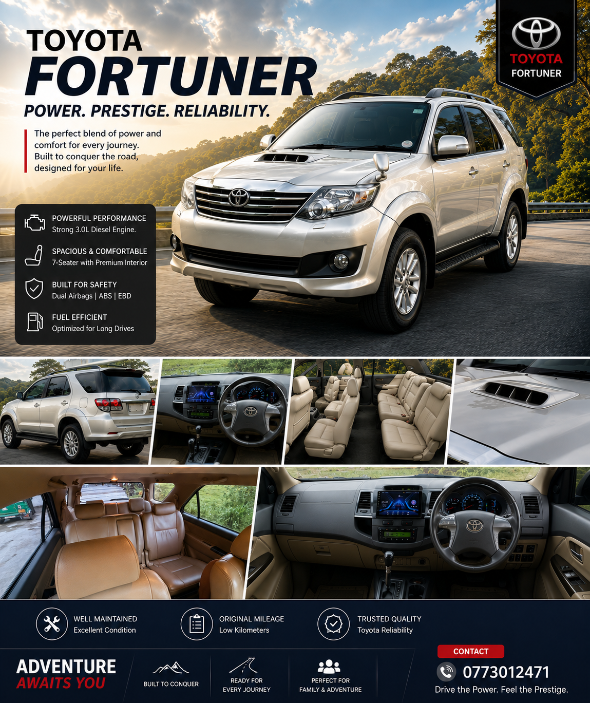 Toyota Fortuner 2013 - Used SUV sale in Sri Lanka - patpat.lk