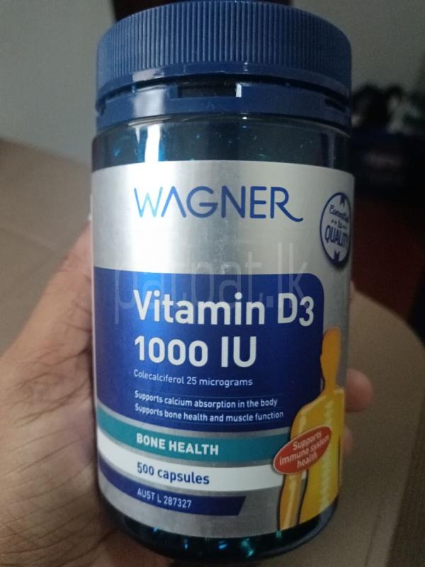 Wagner Vitamin D3 1000 IU – 500 Capsules