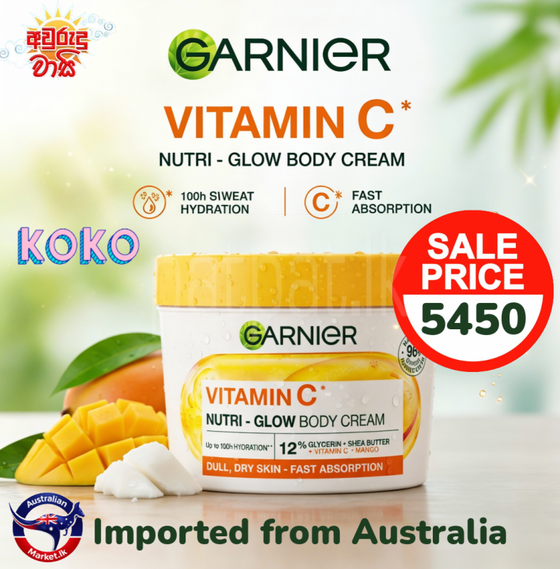 Garnier Vitamin C Nutri-Glow Body Cream | Original & Authentic | Imported from Australia 🇭🇲 | Online Payment or COD | KOKO