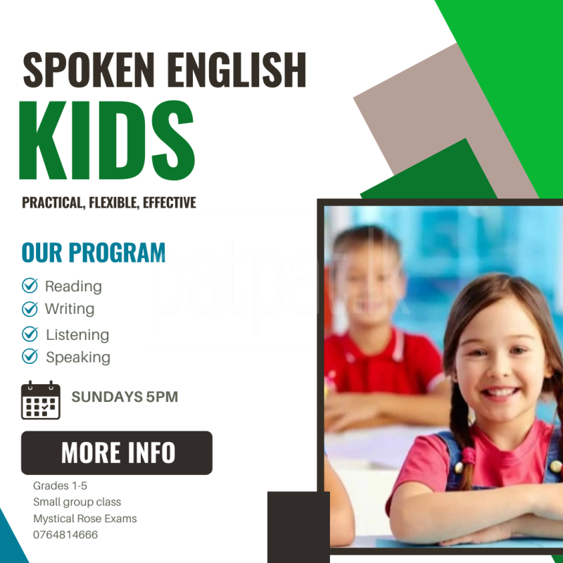 Spoken English classes for kids