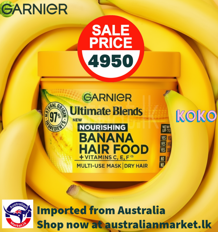 🍌 Garnier Fructis Banana Hair Food – Nourishing Hair Mask ads-image-1