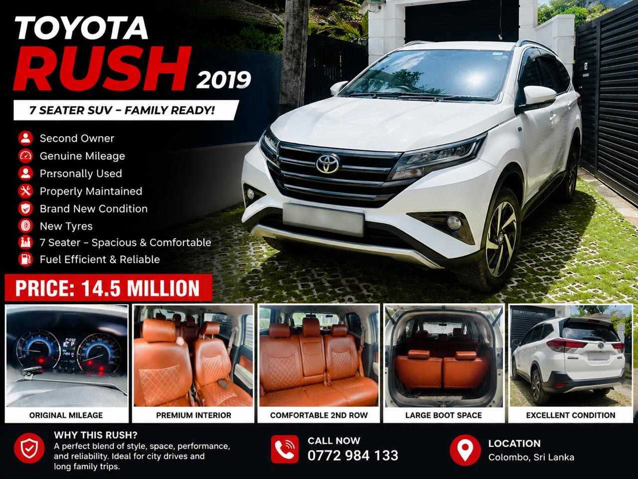 Toyota Rush 2019 - Used SUV sale in Sri Lanka - patpat.lk