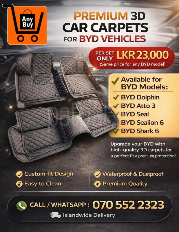 BYD All models 3D carpets