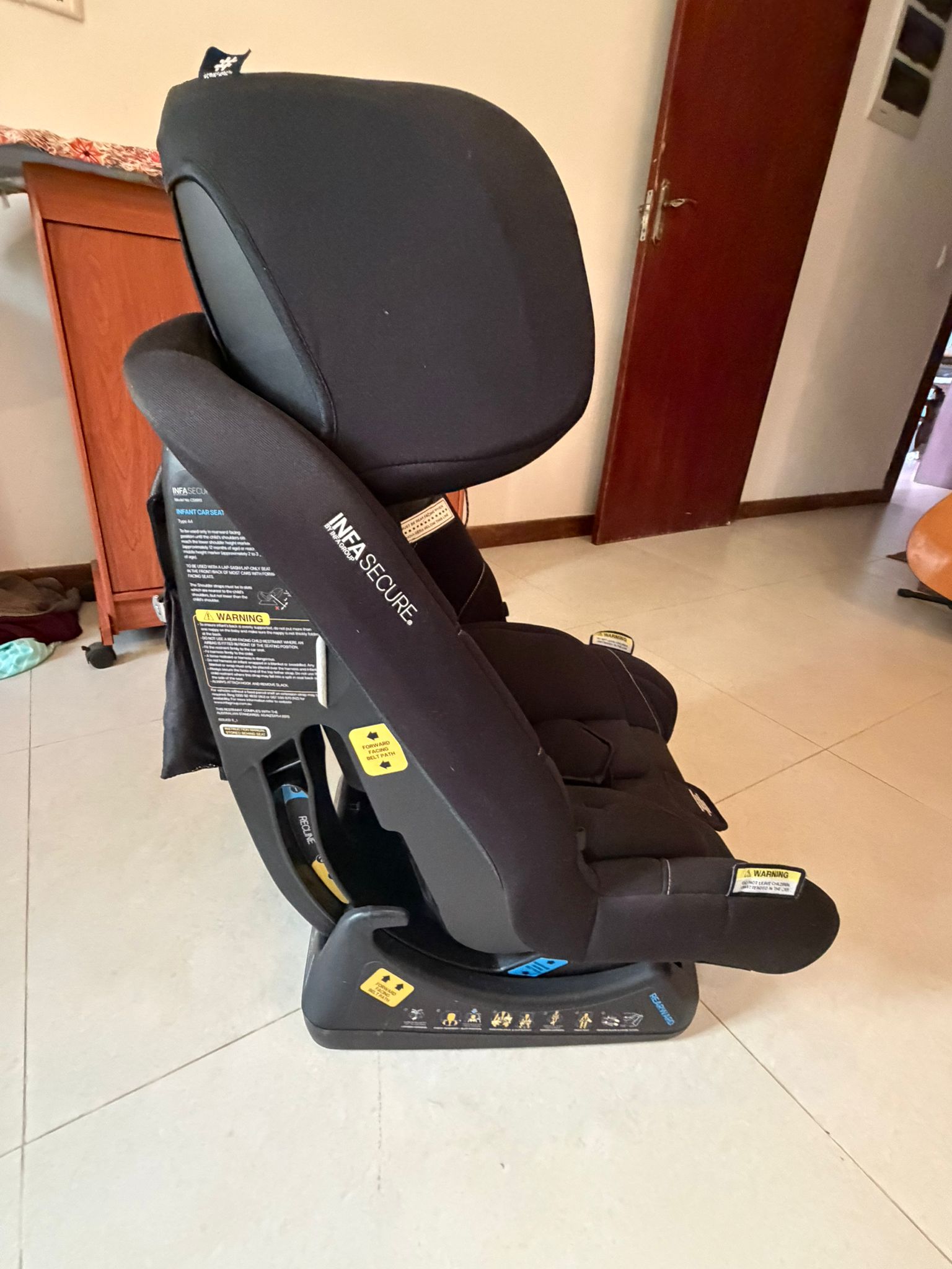 InfaSecure Rapid Child Car Seat with Head Impact Protection
