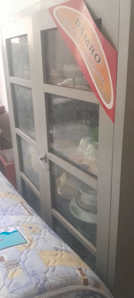 Cupboards steel and wooden