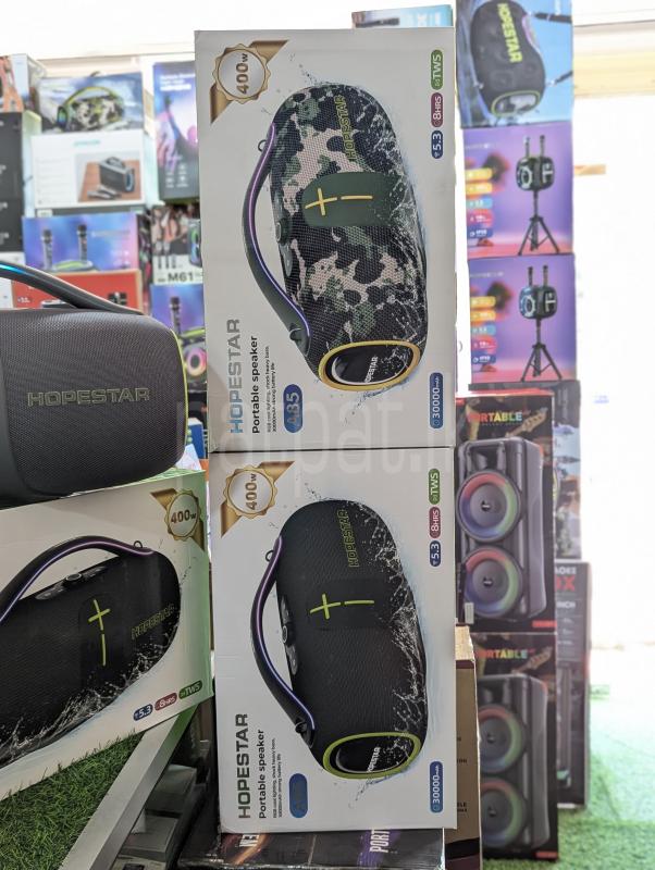 Hopestar A85 High Power Outdoor Boombox Party Speakers with Wireless Mic (400W)
