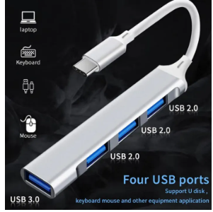 8 in 2 USB +Type C HUB Docking Station with 3.5mm Audio Jack Adapter Micro SD Card Reader Laptop Tablet Phone Disk Converter