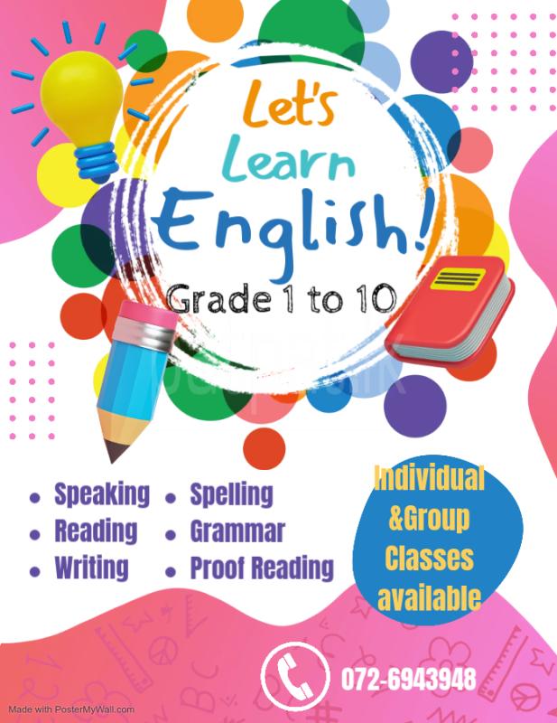 English Class for Primary Students