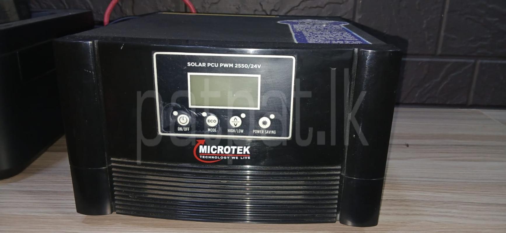 MICROTEK  SOLAR  PCU WITH  BATTERY