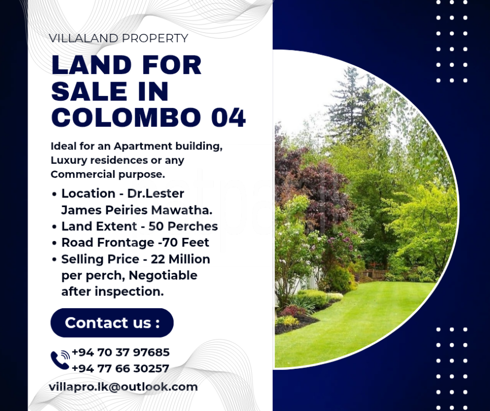 Residential Land for Sale in Bambalapitiya (Colombo 04) ads-image-1